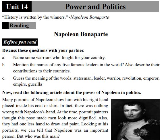 essay on power and politics for class 11