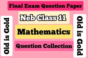 Read more about the article Class 11 Mathematics   Final Exam Question Paper 2078 (Collection from Different School) NEB