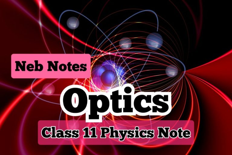 Optics: Class 11 Physics Note - Your All Notes