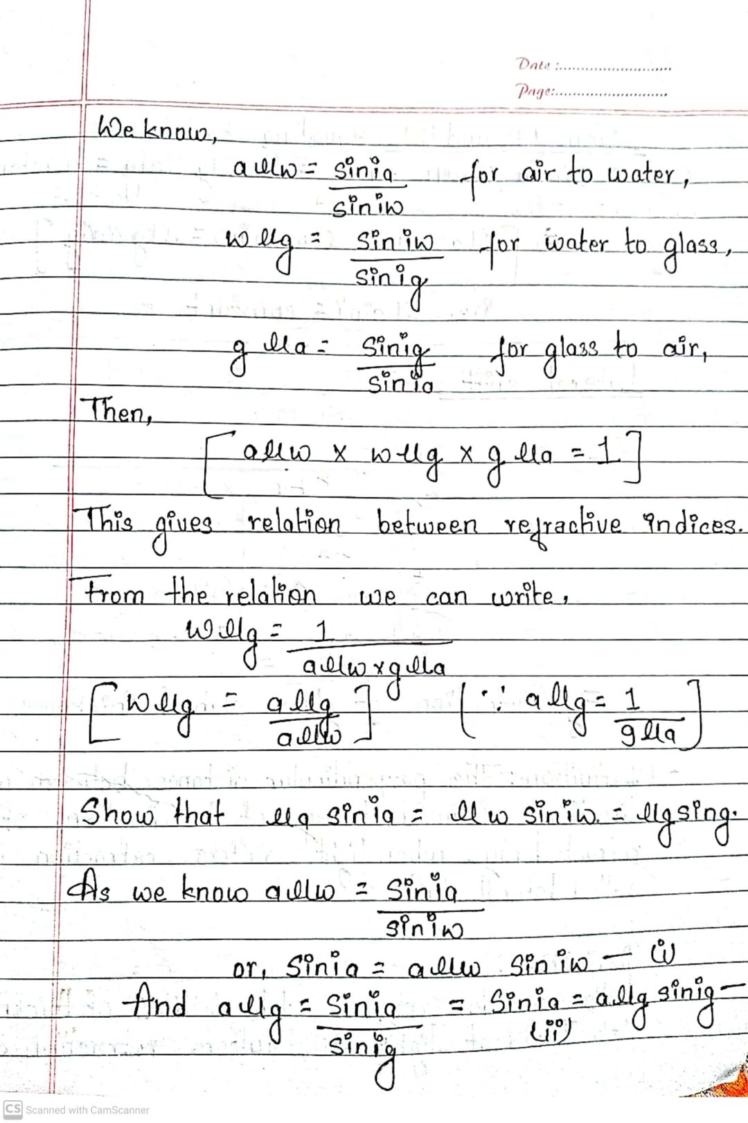 Part Two Of Optics: Class 11 Physics Note - Your All Notes