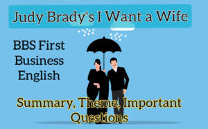 what is the thesis of i want a wife by judy brady